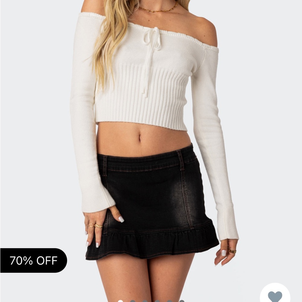 edikted off shoulder top